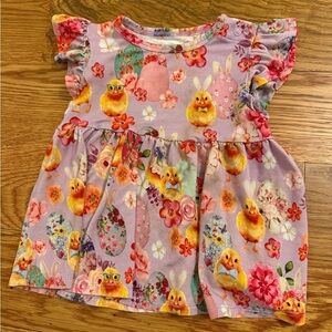 Posh Peanut Easter Print Peplum Top size 18-24 Months